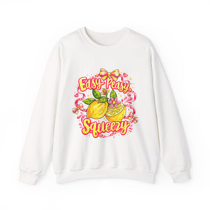 Crewneck Sweatshirt — "Easy Peasy Squeezy" Lemon Graphic