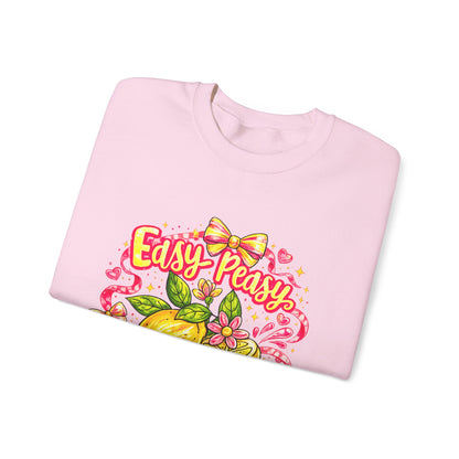 Crewneck Sweatshirt — "Easy Peasy Squeezy" Lemon Graphic