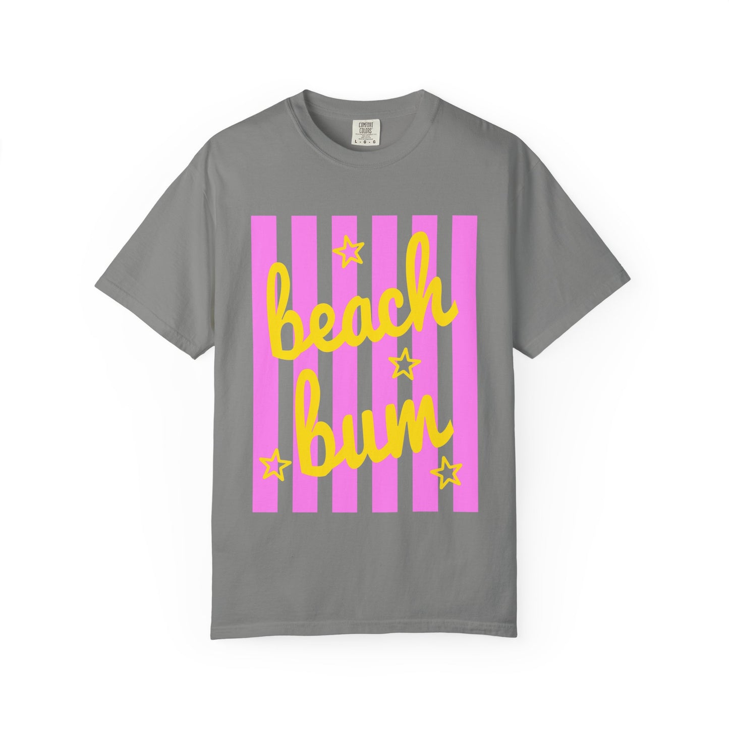 Beach Bum T‑Shirt — Pink Stripe Summer Tee