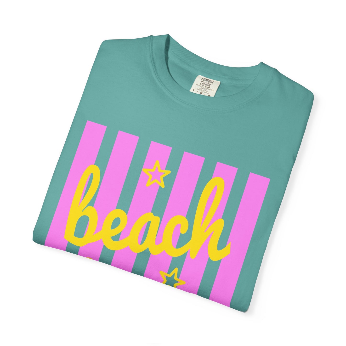 Beach Bum T‑Shirt — Pink Stripe Summer Tee