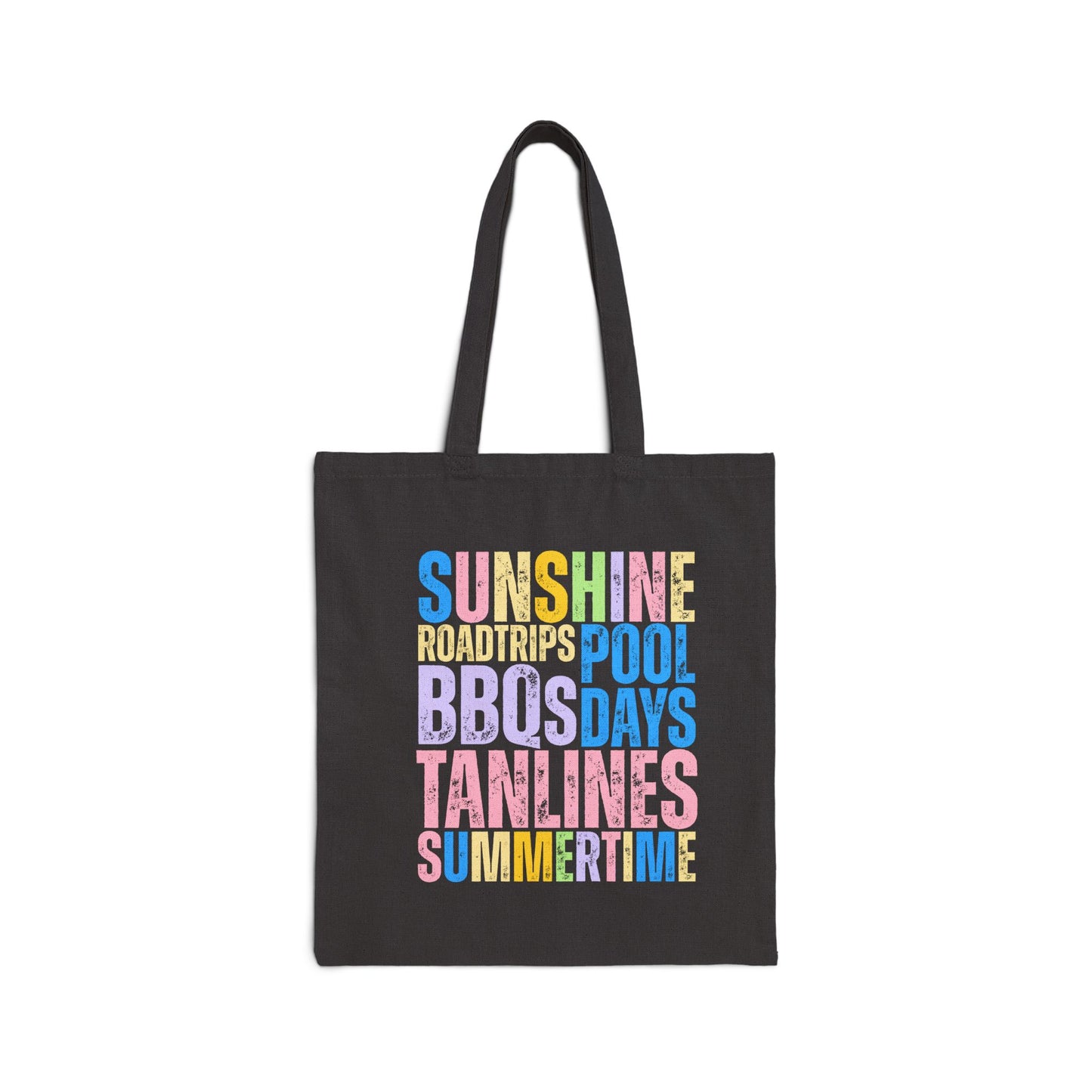 Summer Vibes Tote Bag – Sunshine, Pool Days & BBQs Canvas Tote