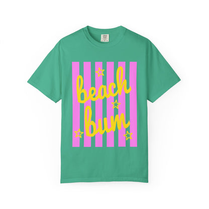 Beach Bum T‑Shirt — Pink Stripe Summer Tee
