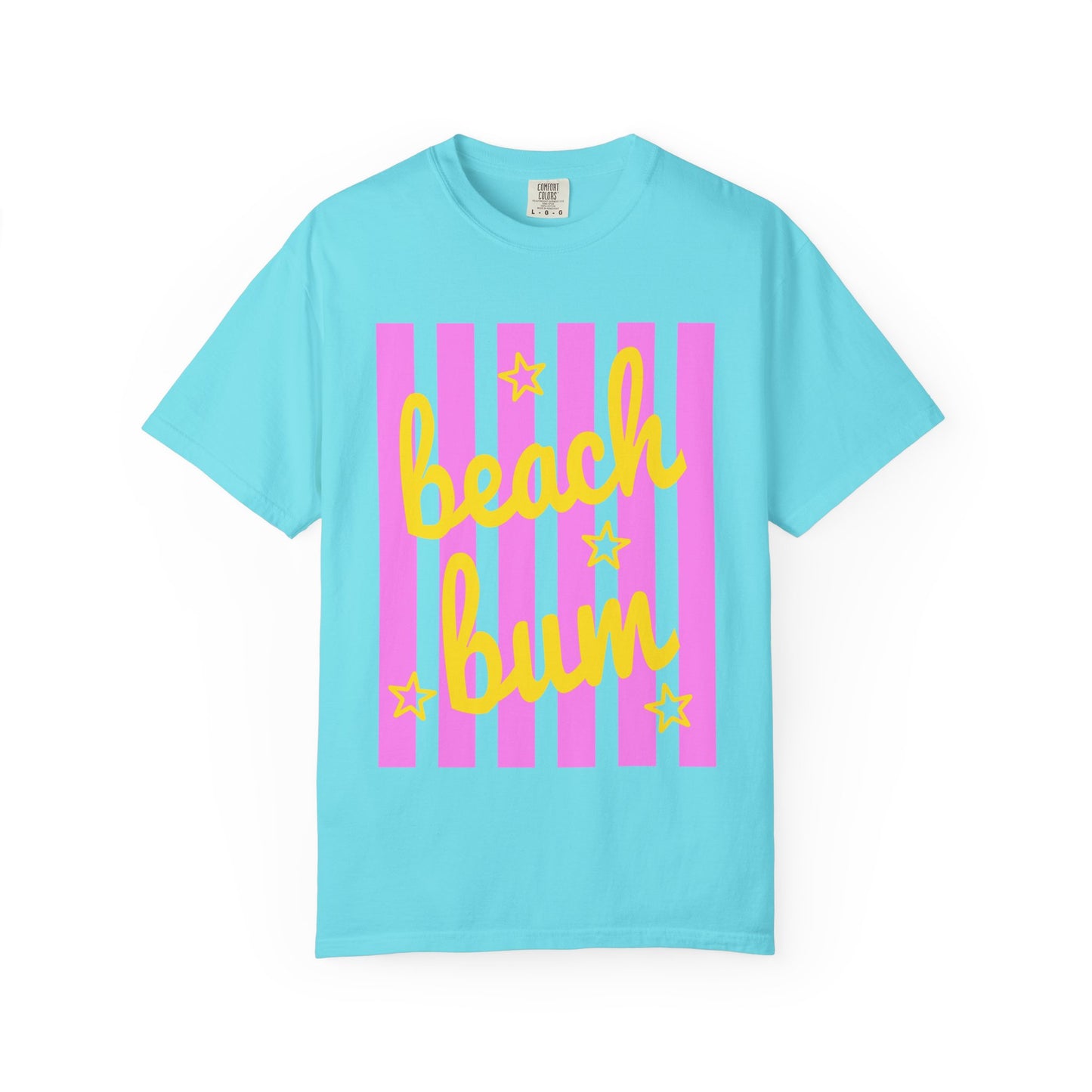Beach Bum T‑Shirt — Pink Stripe Summer Tee