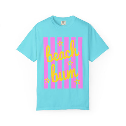 Beach Bum T‑Shirt — Pink Stripe Summer Tee