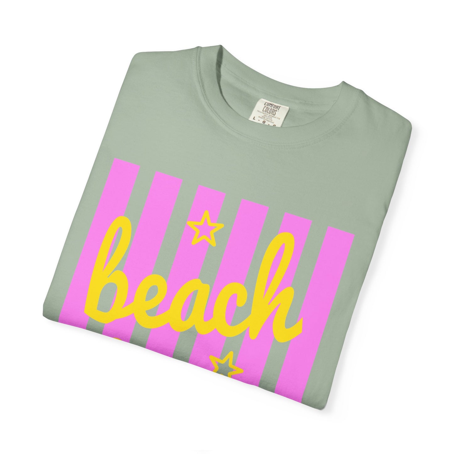 Beach Bum T‑Shirt — Pink Stripe Summer Tee