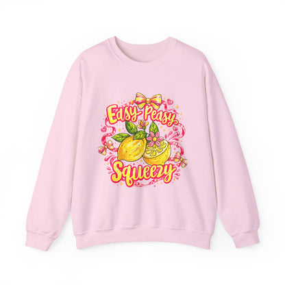 Crewneck Sweatshirt — "Easy Peasy Squeezy" Lemon Graphic
