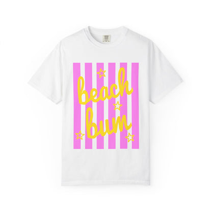 Beach Bum T‑Shirt — Pink Stripe Summer Tee