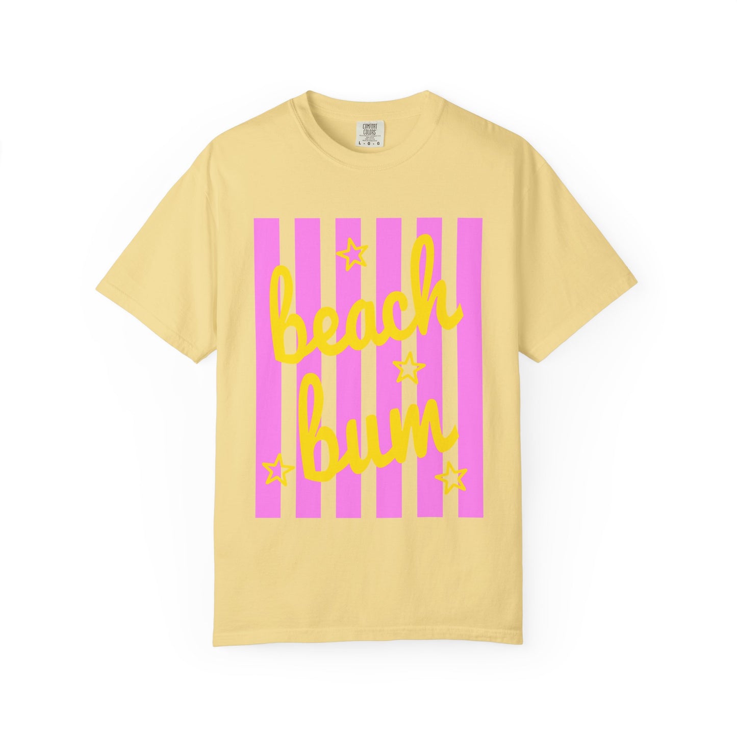 Beach Bum T‑Shirt — Pink Stripe Summer Tee