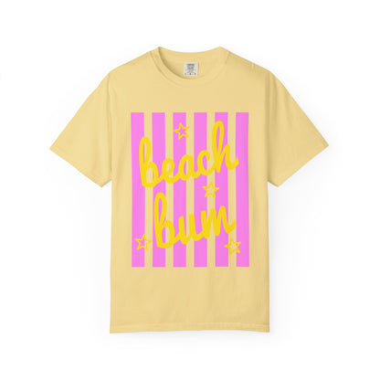 Beach Bum T‑Shirt — Pink Stripe Summer Tee