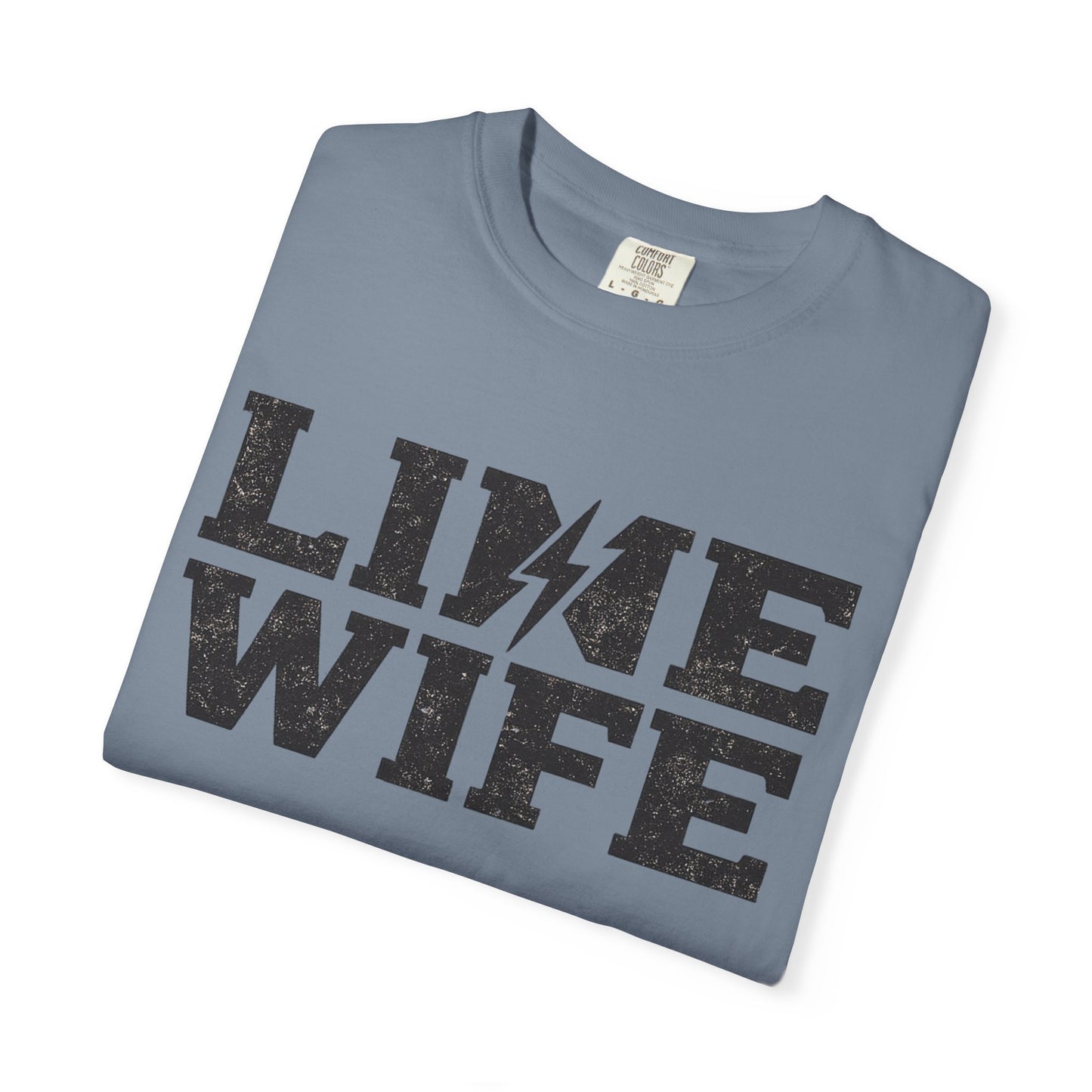 Lime Wife T-Shirt — Bold Lightning Graphic Tee for Music/Streetwear Fans