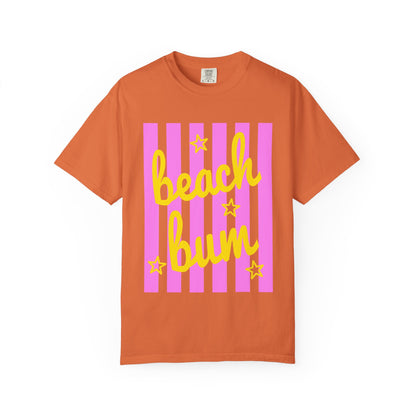 Beach Bum T‑Shirt — Pink Stripe Summer Tee