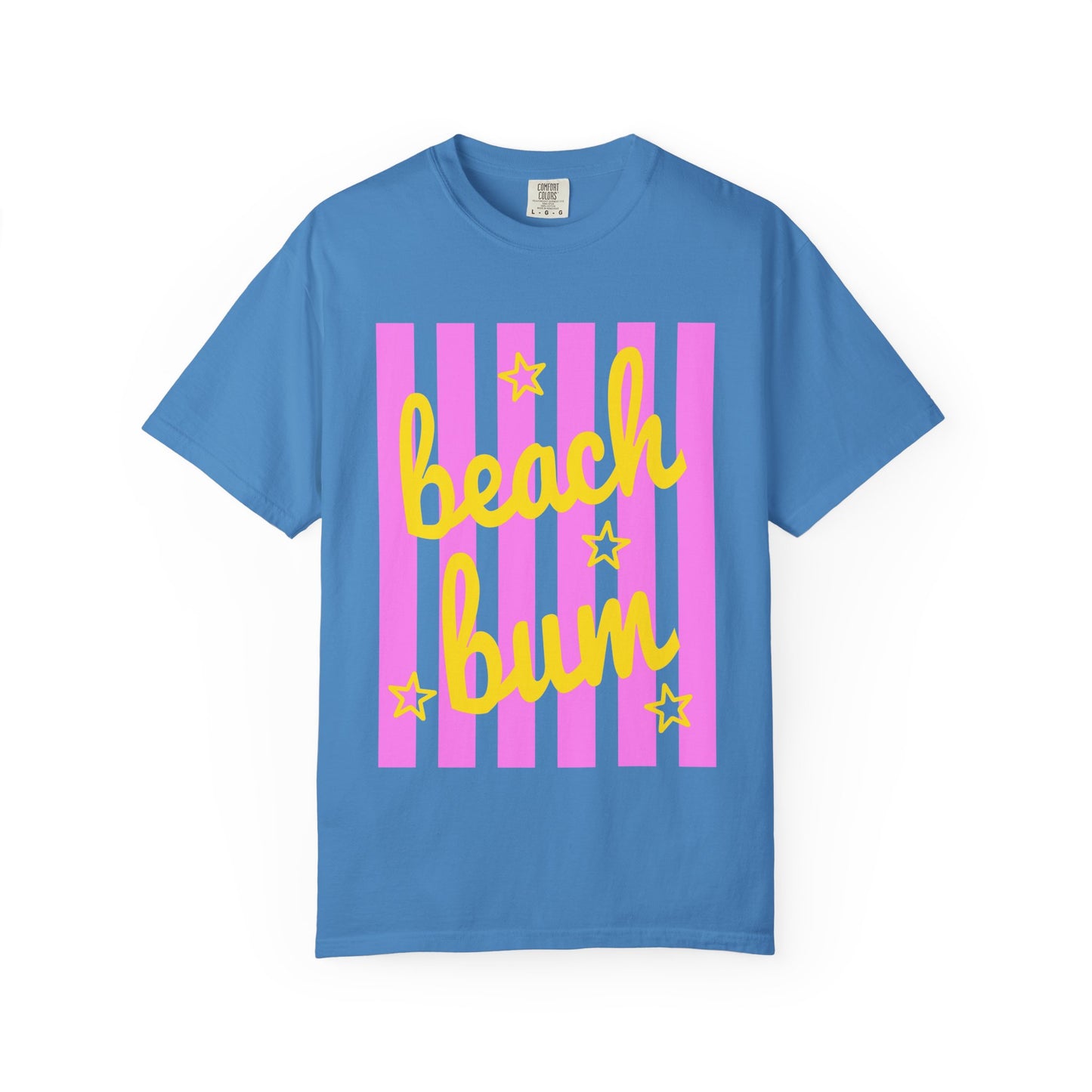 Beach Bum T‑Shirt — Pink Stripe Summer Tee